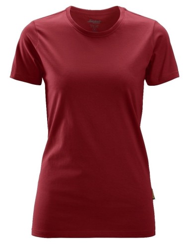 2516 Camiseta de manga corta para mujer rojo
