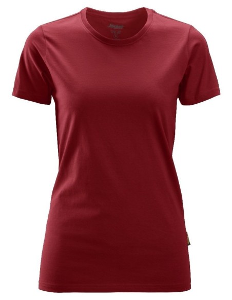 2516 Camiseta de manga corta para mujer rojo