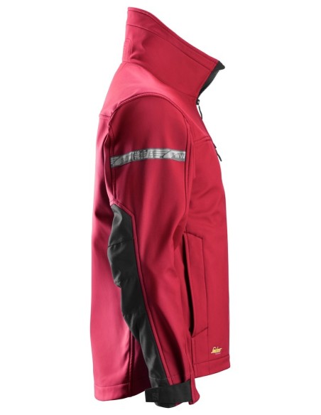 1200 Chaqueta Softshell AllroundWork rojo intenso/ negro