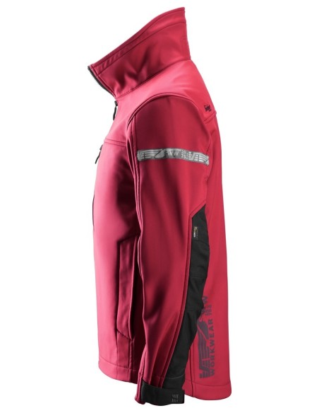 1200 Chaqueta Softshell AllroundWork rojo intenso/ negro