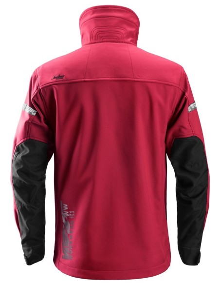 1200 Chaqueta Softshell AllroundWork rojo intenso/ negro