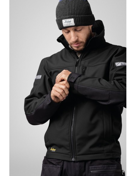 1200 Chaqueta Softshell AllroundWork gris acero/ negro