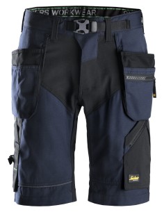 6904 Pantalones cortos de trabajo FlexiWork+ bolsillos flotantes azul marino