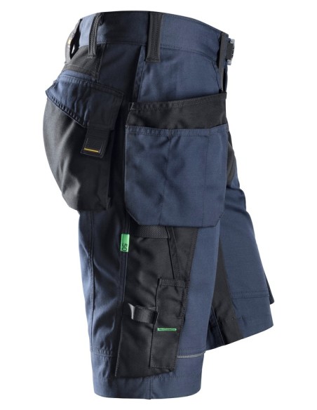 6904 Pantalones cortos de trabajo FlexiWork+ bolsillos flotantes azul marino