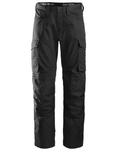6801 Pantalon largo Servicios + Portarodilleras Negro