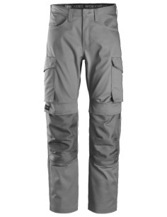 6801 Pantalon largo Servicios + Portarodilleras Gris