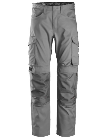 6801 Pantalon largo Servicios + Portarodilleras Gris