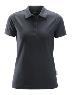 2702 Polo de manga corta para mujer gris acero