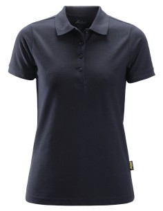 2702 Polo de manga corta para mujer azul marino