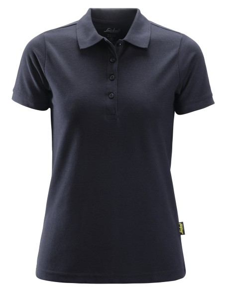 2702 Polo de manga corta para mujer azul marino