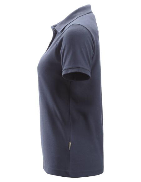 2702 Polo de manga corta para mujer azul marino