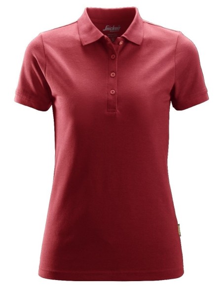 2702 Polo de manga corta para mujer rojo