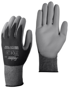 9321 Par de guantes Precision Flex Light Negro / Gris