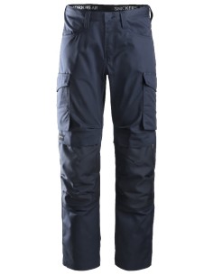 6801 Pantalon largo Servicios + Portarodilleras Azul marino