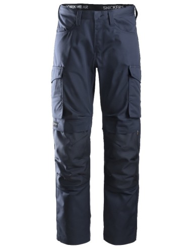 6801 Pantalon largo Servicios + Portarodilleras Azul marino