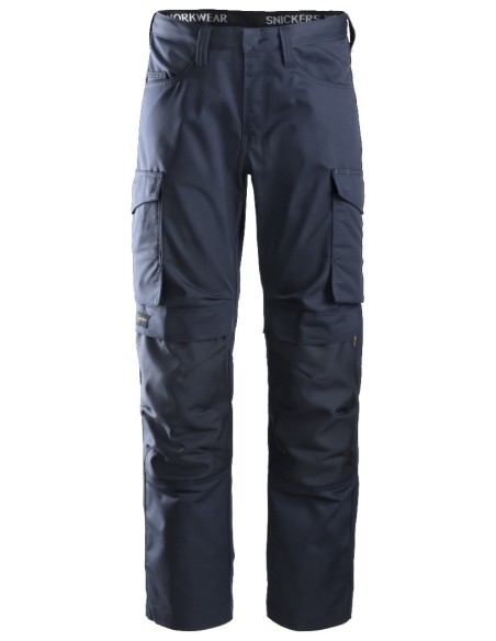 6801 Pantalon largo Servicios + Portarodilleras Azul marino