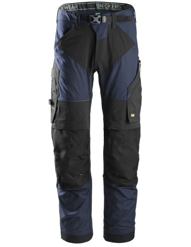 6903 Pantalones largos de trabajo FlexiWork azul marino/ negro
