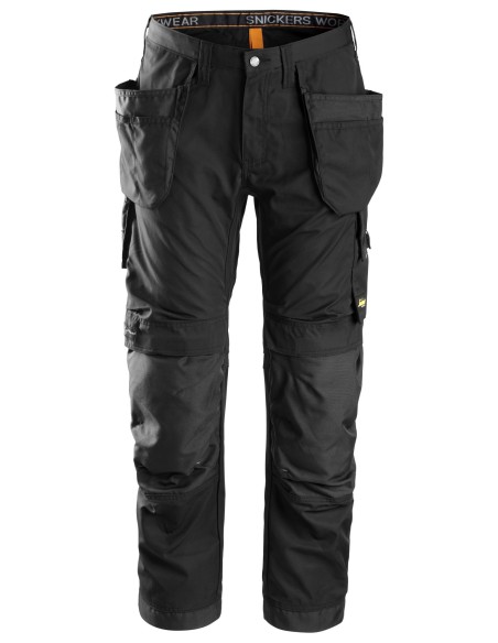 6201 Pantalones largos de trabajo AllroundWork con bolsillos flotantes color negro
