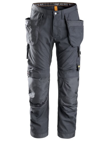 6201 Pantalones largos de trabajo AllroundWork con bolsillos flotantes color gris acero