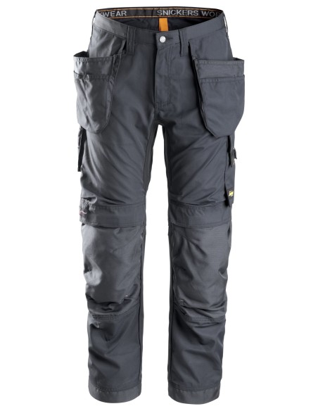 6201 Pantalones largos de trabajo AllroundWork con bolsillos flotantes color gris acero