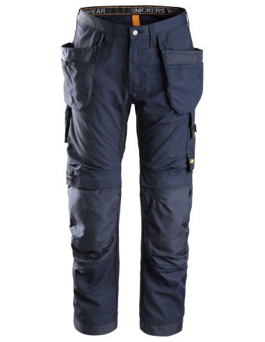 6201 Pantalones largos de trabajo AllroundWork con bolsillos flotantes color azul marino