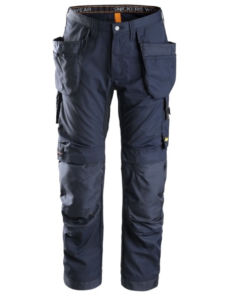 6201 Pantalones largos de trabajo AllroundWork con bolsillos flotantes color azul marino