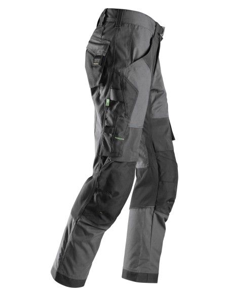 6903 Pantalones largos de trabajo FlexiWork gris acero/ negro