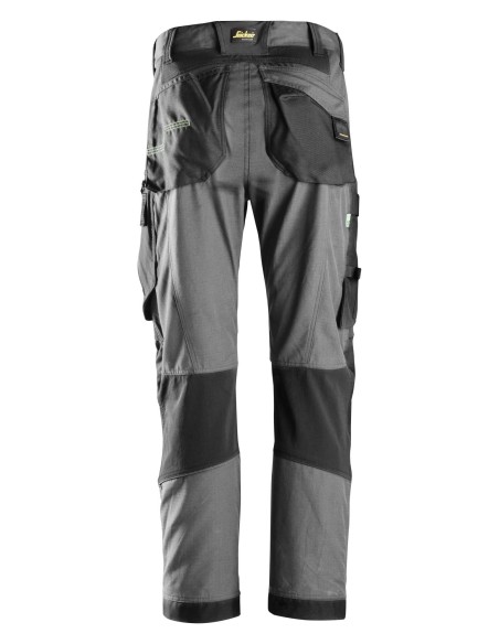 6903 Pantalones largos de trabajo FlexiWork gris acero/ negro