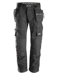6902 Pantalones largos de trabajo FlexiWork bolsillos flotantes negro