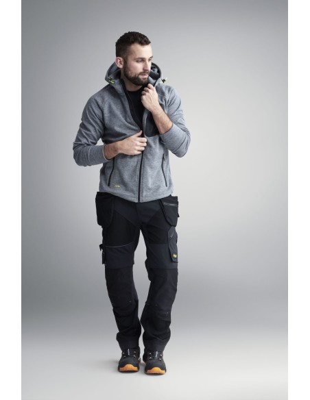 6902 Pantalones largos de trabajo FlexiWork bolsillos flotantes negro