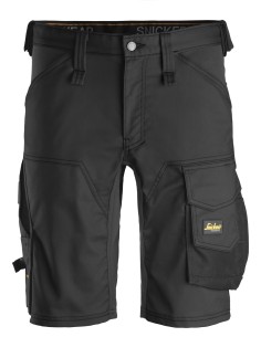 6143 Pantalones cortos de trabajo elasticos Slim Fit AllroundWork negro