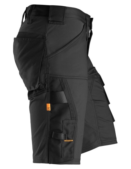 6143 Pantalones cortos de trabajo elasticos Slim Fit AllroundWork negro