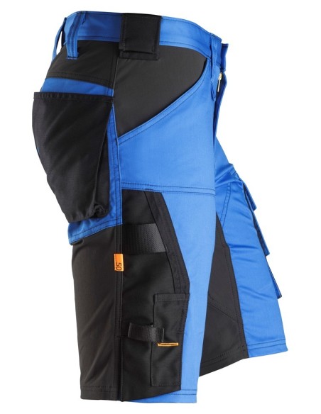 6143 Pantalones cortos de trabajo elasticos Slim Fit AllroundWork azul verdadero/ negro