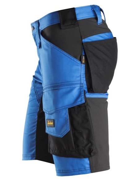 6143 Pantalones cortos de trabajo elasticos Slim Fit AllroundWork azul verdadero/ negro