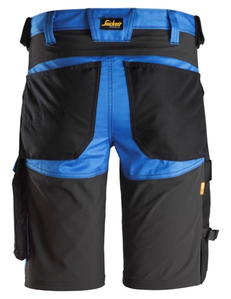 6143 Pantalones cortos de trabajo elasticos Slim Fit AllroundWork azul verdadero/ negro