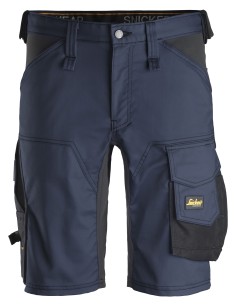 6143 Pantalones cortos de trabajo elasticos Slim Fit AllroundWork azul marino/ negro