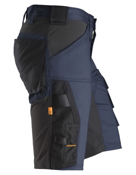 6143 Pantalones cortos de trabajo elasticos Slim Fit AllroundWork azul marino/ negro