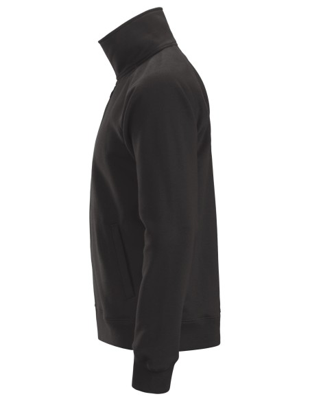 2886 Sudadera tipo chaqueta con cremallera completa negra
