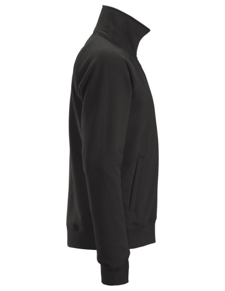 2886 Sudadera tipo chaqueta con cremallera completa negra