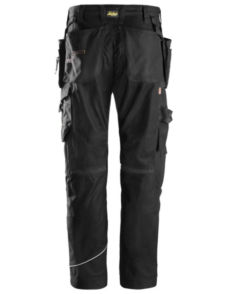 6215 Pantalones largos de trabajo RuffWork algodon con bolsillos flotantes Negro