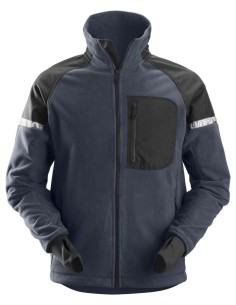 8005 Chaqueta polar cortavientos AllroundWork azul marino/ negro
