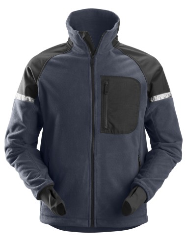 8005 Chaqueta polar cortavientos AllroundWork azul marino/ negro