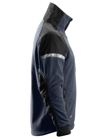 8005 Chaqueta polar cortavientos AllroundWork azul marino/ negro