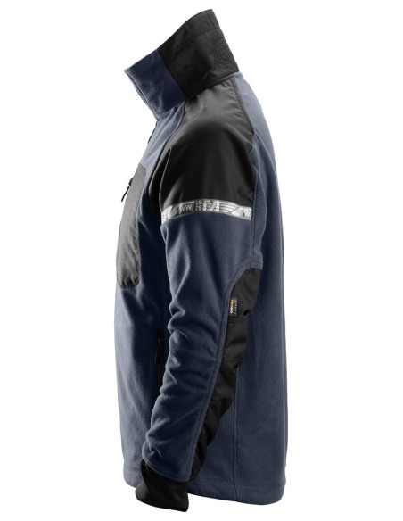 8005 Chaqueta polar cortavientos AllroundWork azul marino/ negro