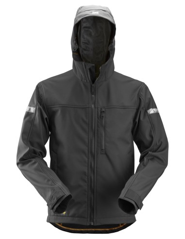 1229 Chaqueta Softshell con capucha AllroundWork negro