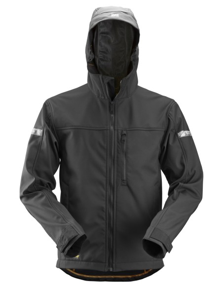 1229 Chaqueta Softshell con capucha AllroundWork negro