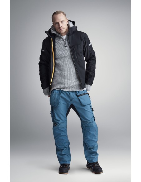 1229 Chaqueta Softshell con capucha AllroundWork negro