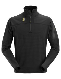 9435 Jersey Micro Fleece Body Mapping ½ Cremallera Negro