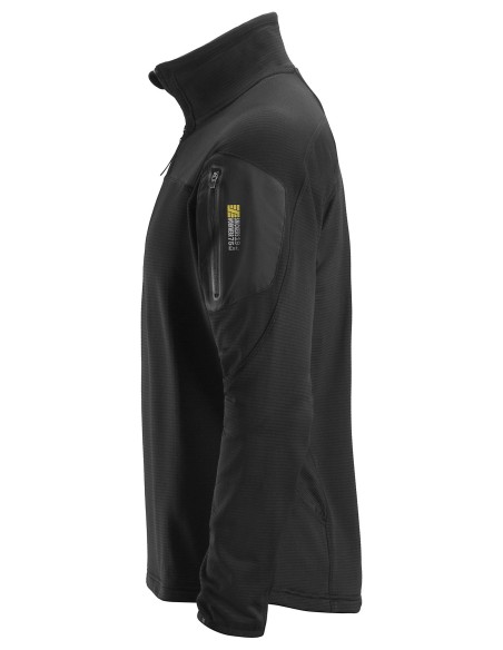 9435 Jersey Micro Fleece Body Mapping ½ Cremallera Negro