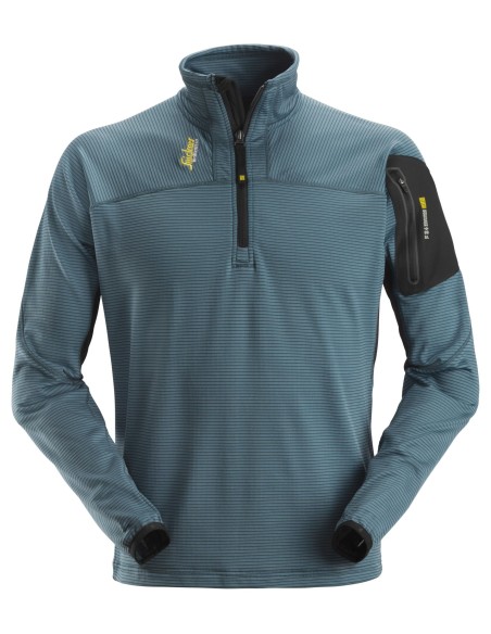 9435 Jersey Micro Fleece Body Mapping ½ Cremallera Negro